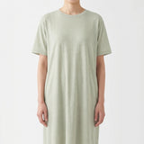 Polyester Linen Jersey Knit Fabric, 140 gsm, 172 cm — Green
