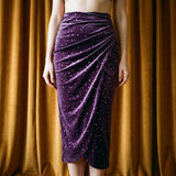 Silver Dots Velvet, Polyester, 220 gsm
