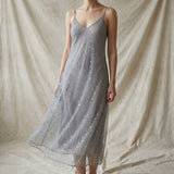 Blue Iridescent-Star Mesh, Polyester