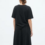 100% Cotton Jersey Knit Fabric, 210 gsm, 170 cm — Black