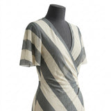 Grey Stripes Mesh, Polyester