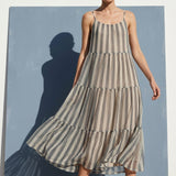 Grey Stripes Mesh, Polyester