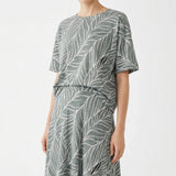 White Leaf Knit, Polyester, 190 gsm