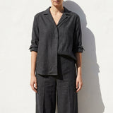 White Marl Linen-Look, Polyester
