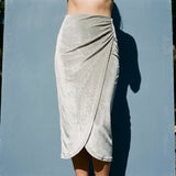 Polyester Stretch Velvet Fabric, 280 gsm, 170 cm — Khaki