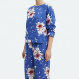 White Floral Woven, Linen-Viscose