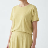 Polyester Stretch ITY Knit Fabric, 200 gsm, 160 cm — Yellow