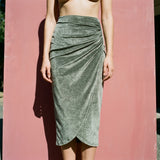 Grey Marl Velvet, Poly-Cotton, 277 gsm