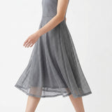 100% Polyester Mesh Fabric, 65 gsm, 165 cm — Grey