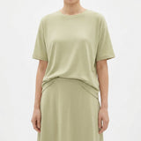 Brushed Polyester Stretch Jersey Knit Fabric, 350 gsm — Khaki