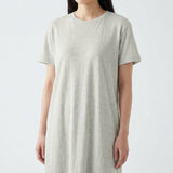 100% Linen Jersey Knit Fabric, 170 gsm, 165 cm — Grey