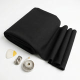 Polyester Stretch Ponte Knit Fabric, 280 gsm, 160 cm — Black