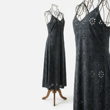 Black Bold-Floral Crepe, Polyester