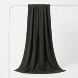 Dark Grey Horizontal-Stripe Jersey Knit, Cotton-Modal