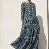 Light Blue Animal Print Crepe, Polyester