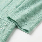 Mint Floral Lace, Nylon