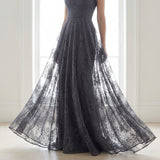 Black Floral Lace, Nylon-Spandex, 82 gsm