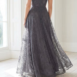 Charcoal Floral Lace, Nylon