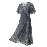 Black Floral Lace, Nylon, 137 gsm
