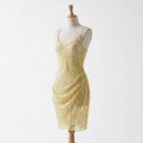 Yellow Floral Lace, Nylon