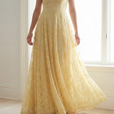 Yellow Floral Lace, Nylon