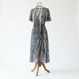 Black Floral Lace, Nylon-Spandex, 94 gsm