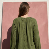 Green Marl Jersey Knit, Cotton-Modal