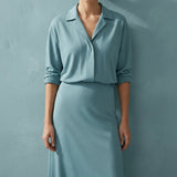 Modal Stretch Jersey Knit Fabric, 200 gsm, 160 cm — Blue