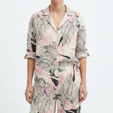 Black Lines Linen-Look, Polyester