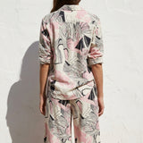 Black Lines Linen-Look, Polyester