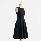 Black Rib Knit, Cotton-Poly