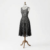 Black Floral Lace, Nylon, 103 gsm