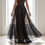 Black Floral Lace, Nylon, 103 gsm