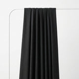 Tencel Lyocell Polyester Rib Knit Fabric, 250 gsm, 170 cm — Black