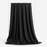 Polyester Stretch Ponte Knit Fabric, 390 gsm, 160 cm — Black