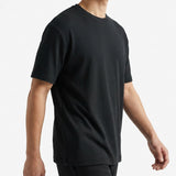Modal Stretch Rib Knit Fabric, 240 gsm, 109 cm — Black