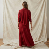 Cotton Modal Stretch Jersey Knit Fabric, 187 gsm, 190 cm — Red