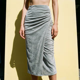 Light Grey Heathered-Marl Velvet, Poly-Cotton