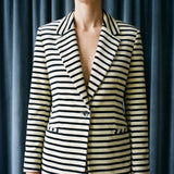Beige Stripes Velvet, Cotton-Poly