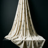 Animal Print Cotton Polyester Velvet Fabric, 290 gsm, 170 cm — Beige