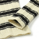 Cream Openwork Rib Knit, Poly-Cotton