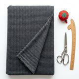 Jacquard Polyester Stretch Fleece Fabric, 170 gsm, 165 cm — Grey