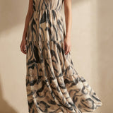 Black Animal Print Mesh, Polyester