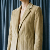 Stretch Velvet Fabric, 510 gsm, 190 cm — Khaki