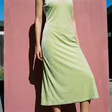 Polyester Stretch Velvet Fabric, 230 gsm, 190 cm — Green