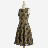 Black Floral Lace, 230 gsm