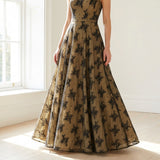 Black Floral Lace, 230 gsm