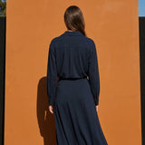 Modal Stretch Jersey Knit Fabric, 190 gsm, 160 cm — Navy