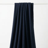 Viscose Nylon Stretch Fleece Fabric, 340 gsm, 165 cm — Navy