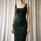 Dark Grey Marl Velvet, Polyester, 330 gsm